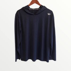 Reebok dry fit long sleeve hooded shirt